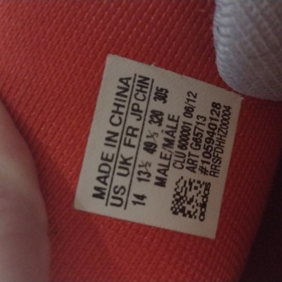 Adidas Derrick Rose basketball shoes red men's 14 hi tops - Picture 9 of 16